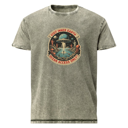 Alien Shirt | Visit Inner Earth Tee | Vintage Space Tourism Graphic - IconVexa