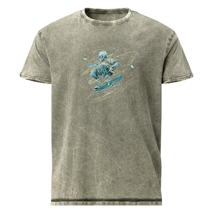 Alien Skateboarding Tee | Outer Space Skater Shirt | Cool Graphic Sci - Fi T-Shirt - IconVexa
