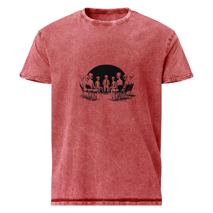 Alien Support Group Shirt | Sci - Fi Dark Humor Tee | Artistic UFO Graphic T-Shirt - IconVexa