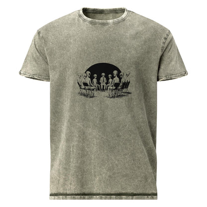 Alien Support Group Shirt | Sci - Fi Dark Humor Tee | Artistic UFO Graphic T-Shirt - IconVexa