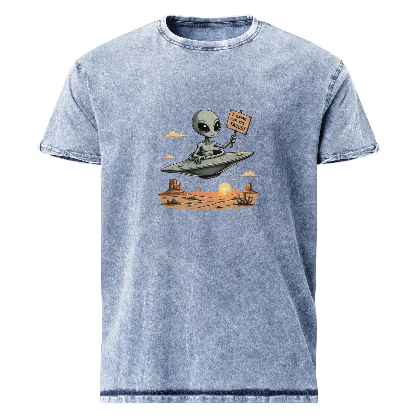 Alien Taco Lover UFO Shirt | Funny Space Graphic Tee for Foodies | Quirky Sci - Fi T-Shirt - IconVexa