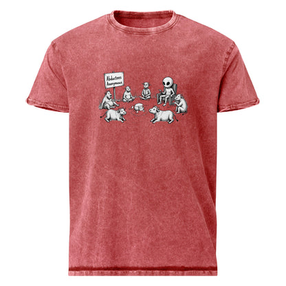 Alien Tee Cow Support Group Art | UFO Abductees Anonymous Graphic | Funny Sci - Fi Shirt - IconVexa