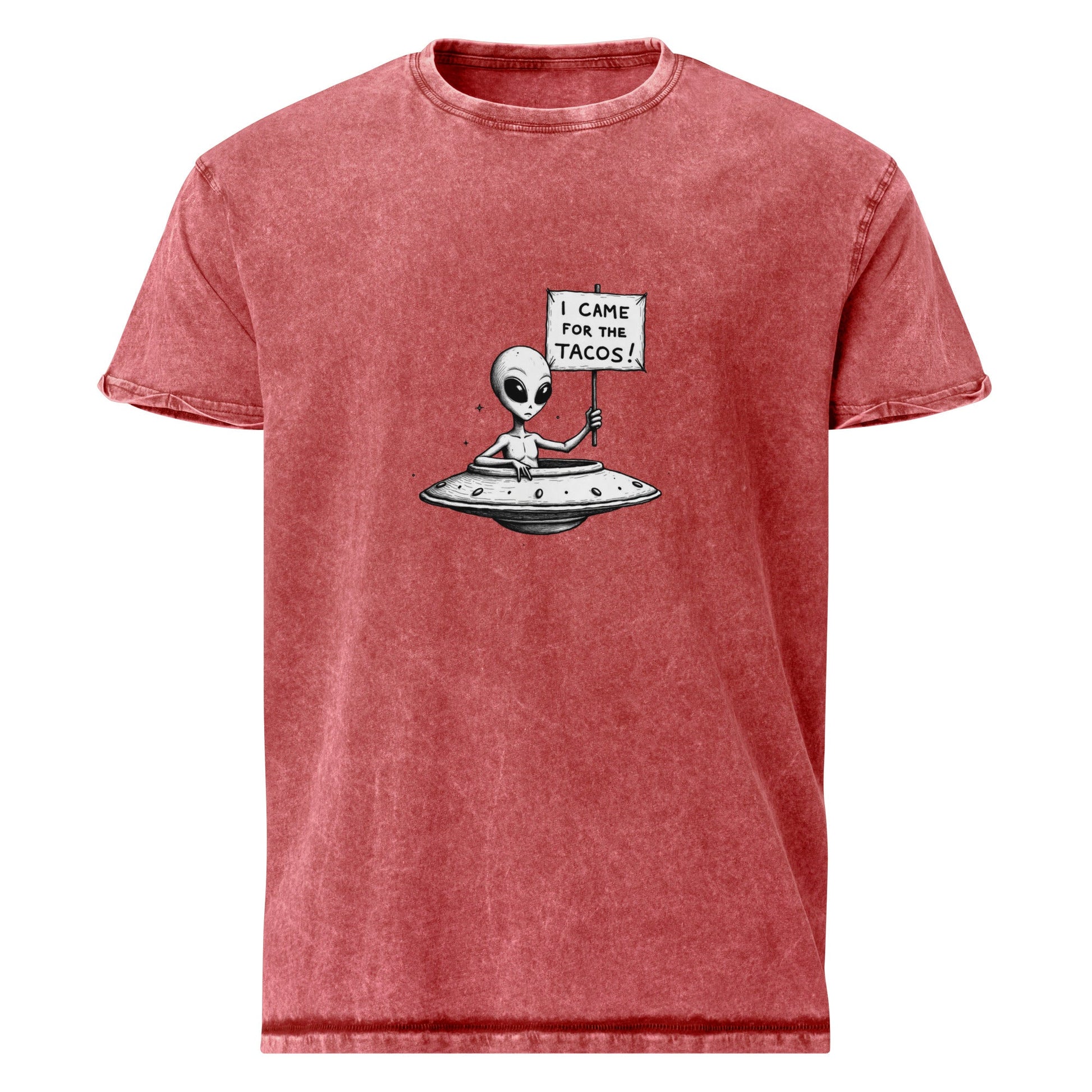 Alien Tee Funny Foodie Style | UFO Shirt for Taco Lovers | Sci - Fi Graphic Space Gift - IconVexa