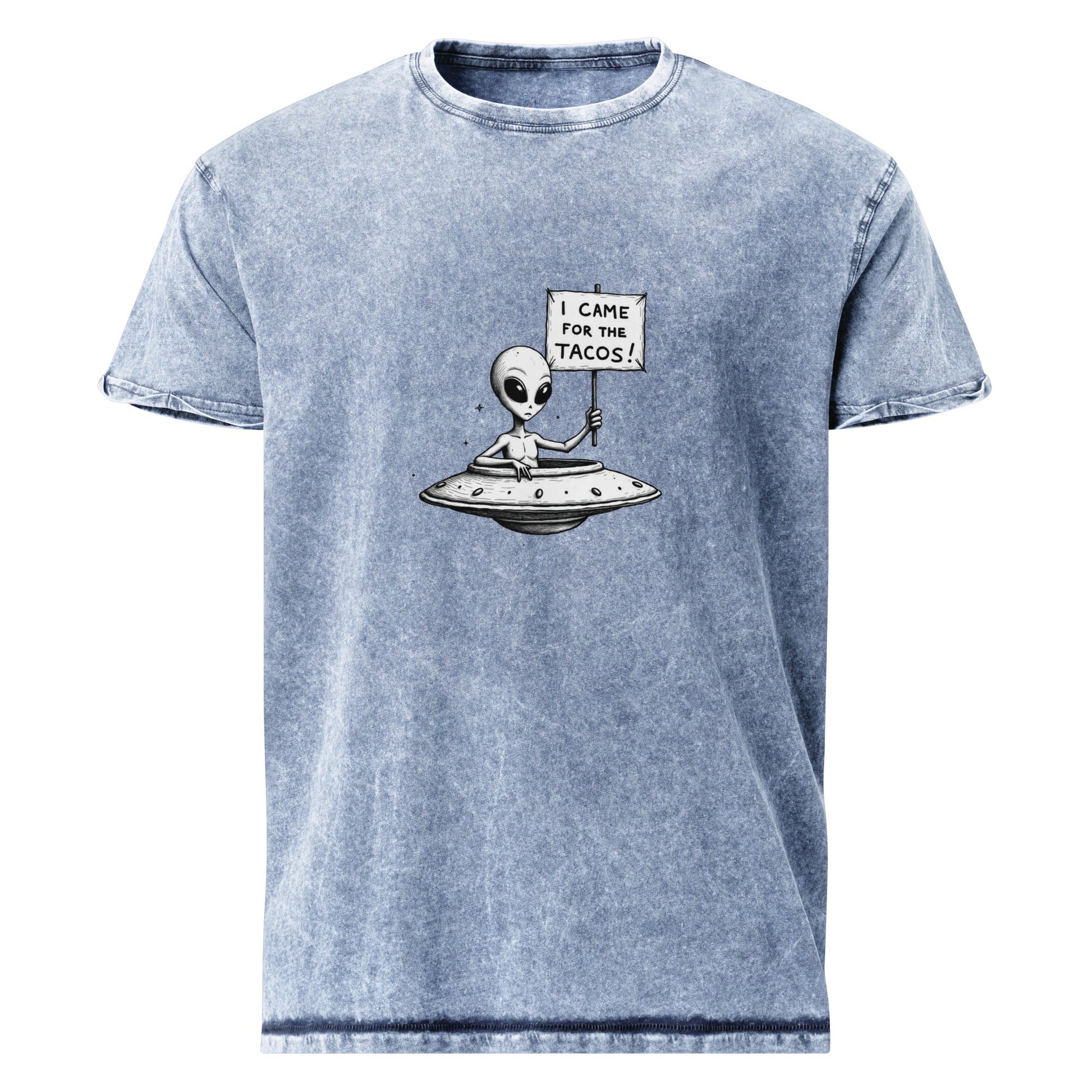 Alien Tee Funny Foodie Style | UFO Shirt for Taco Lovers | Sci - Fi Graphic Space Gift - IconVexa