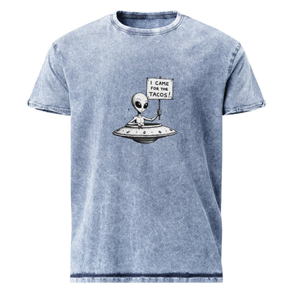 Alien Tee Funny Foodie Style | UFO Shirt for Taco Lovers | Sci - Fi Graphic Space Gift - IconVexa