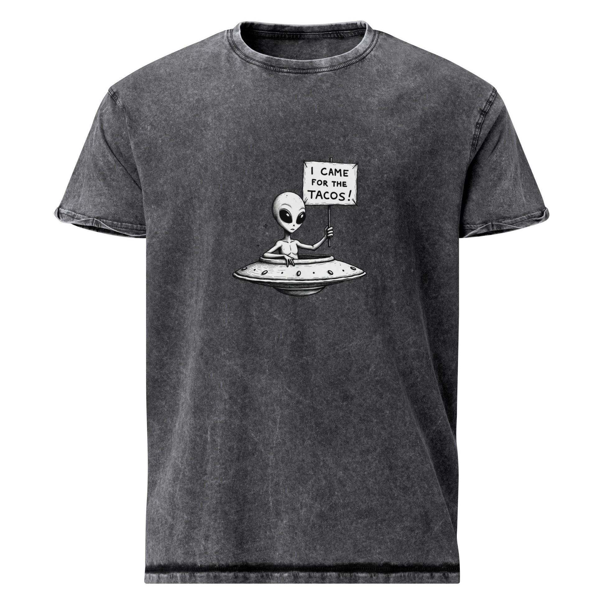 Alien Tee Funny Foodie Style | UFO Shirt for Taco Lovers | Sci - Fi Graphic Space Gift - IconVexa