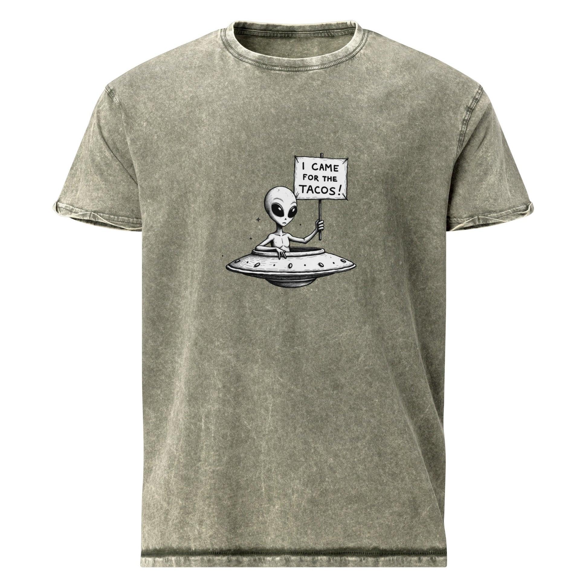 Alien Tee Funny Foodie Style | UFO Shirt for Taco Lovers | Sci - Fi Graphic Space Gift - IconVexa