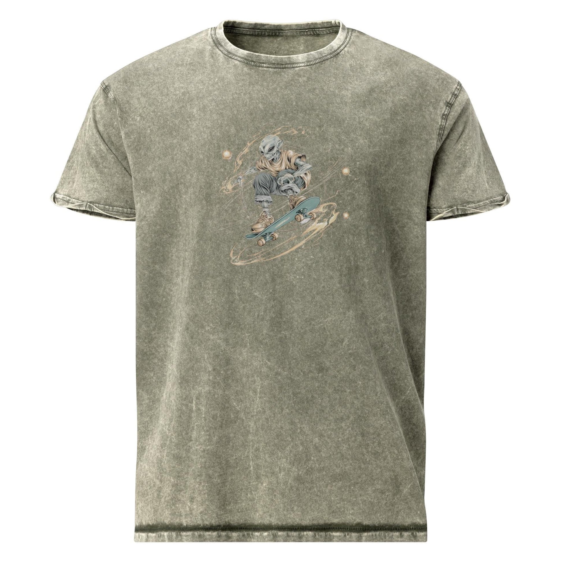 Alien Tee | Space Theme Shirt | Cool Graphic Streetwear Style for Sci - Fi Skater Vibes - IconVexa