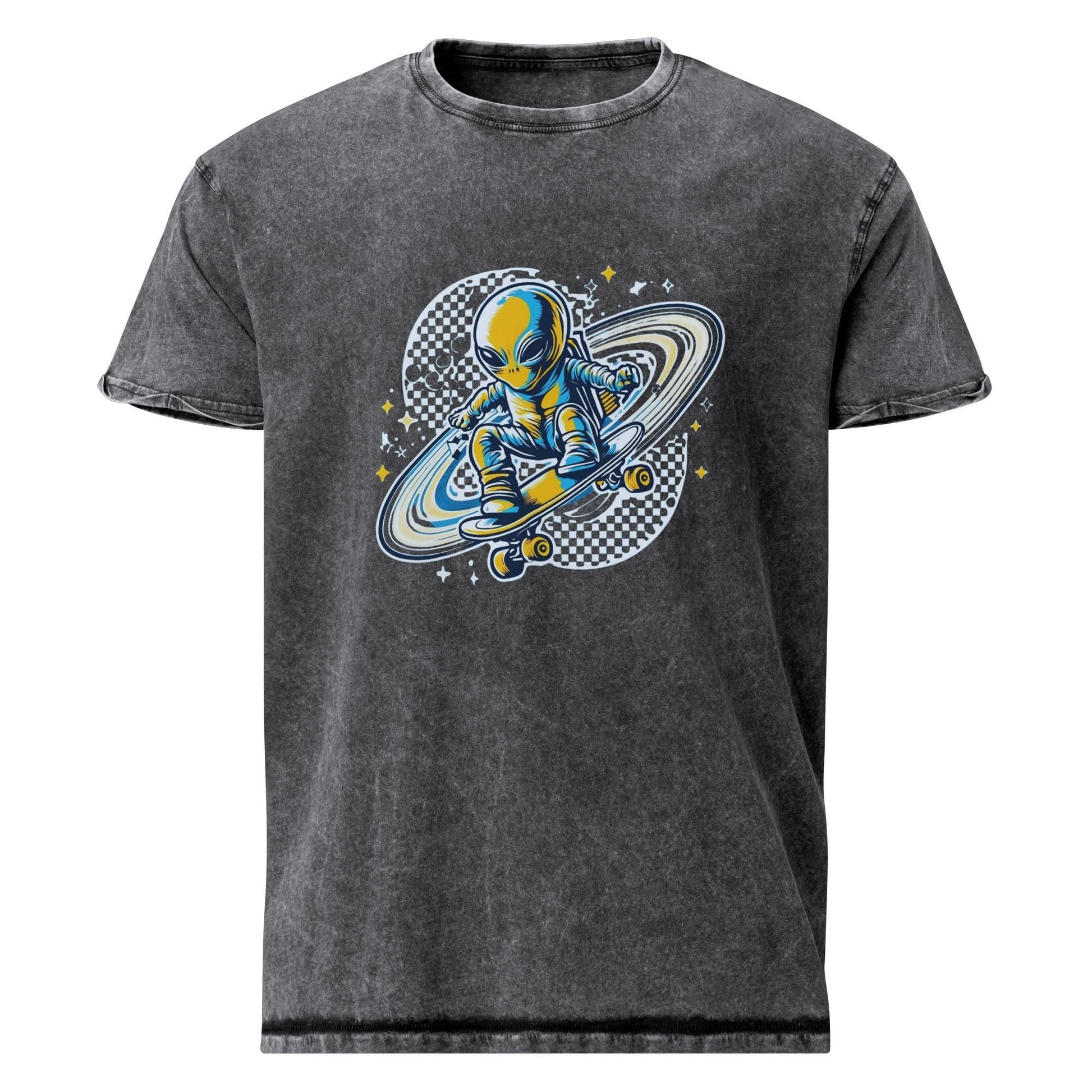 Alien Tee | Space Theme Shirt | Retro Skater Style Graphic for Sci - Fi Streetwear Fans - IconVexa