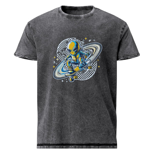 Alien Tee | Space Theme Shirt | Retro Skater Style Graphic for Sci - Fi Streetwear Fans - IconVexa