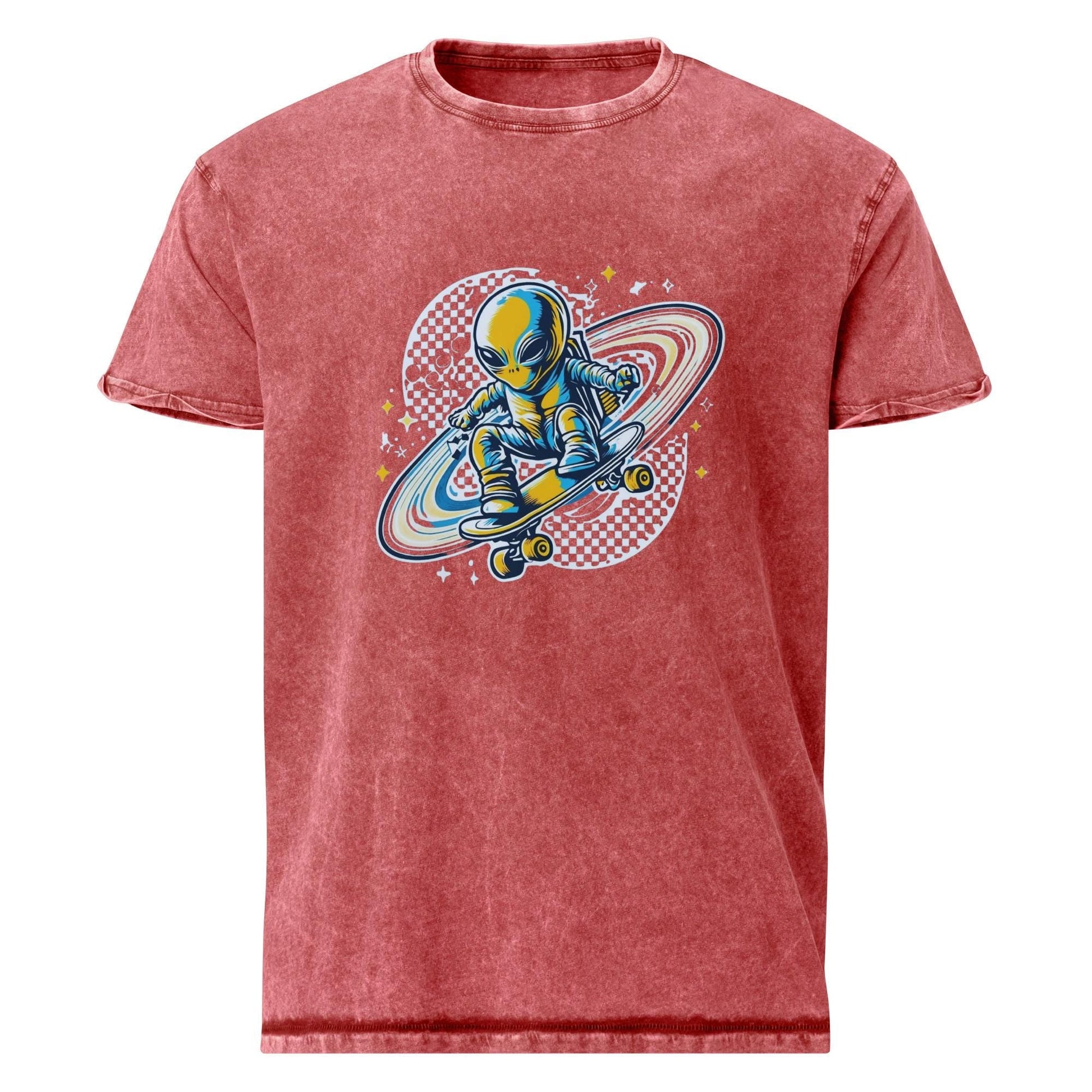 Alien Tee | Space Theme Shirt | Retro Skater Style Graphic for Sci - Fi Streetwear Fans - IconVexa