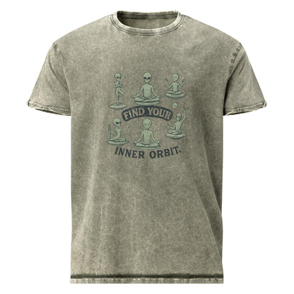 Alien Yoga Tee | Find Your Inner Orbit Shirt | Outer Space Meditation Graphic T-Shirt - IconVexa