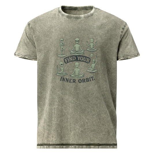 Alien Yoga Tee | Find Your Inner Orbit Shirt | Outer Space Meditation Graphic T-Shirt - IconVexa