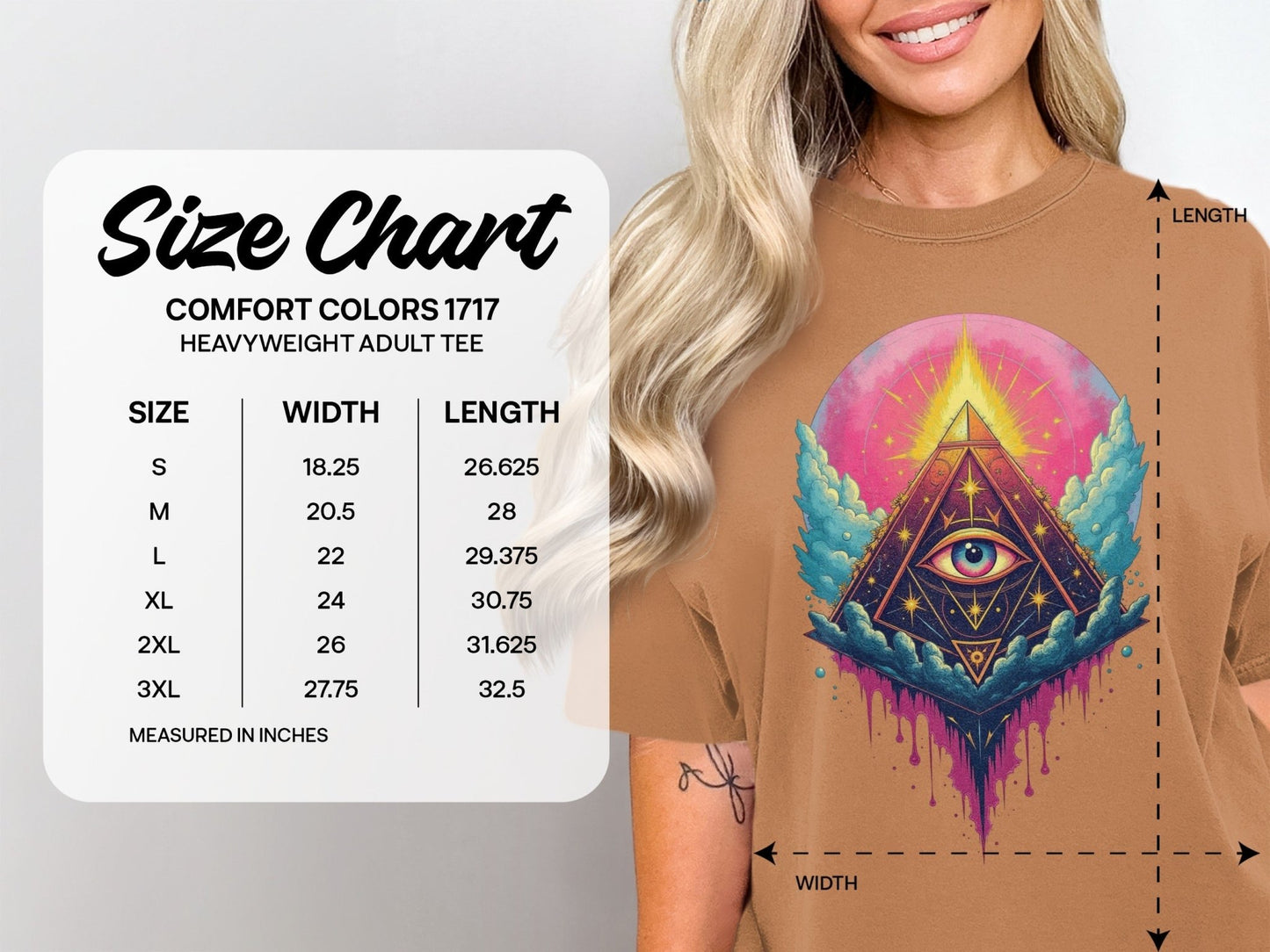 All Seeing Eye Pyramid Graphic Design Women's Unisex T-Shirt - IconVexa