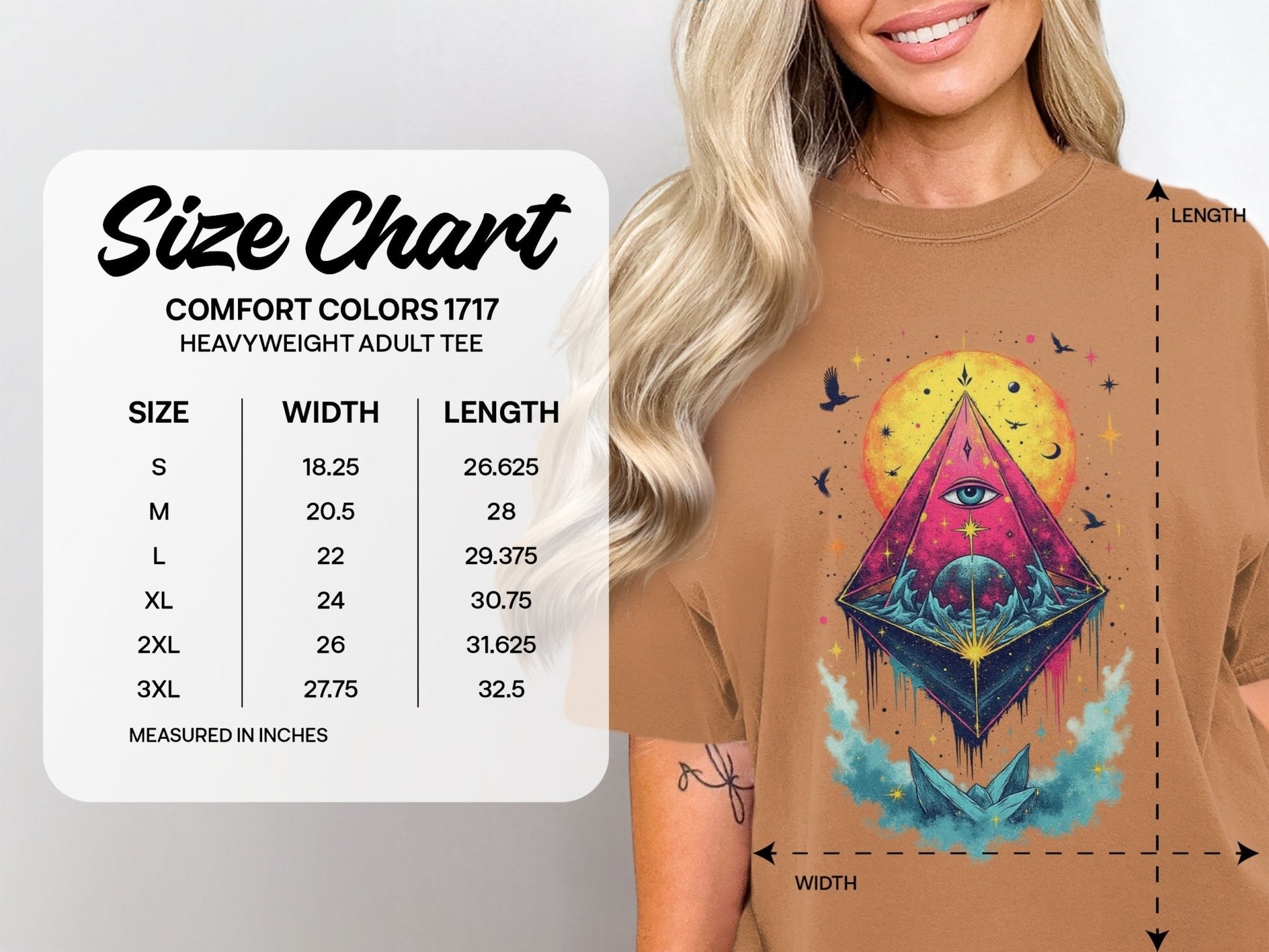 All Seeing Pyramid Eye Unisex Graphic Design T-Shirt - IconVexa