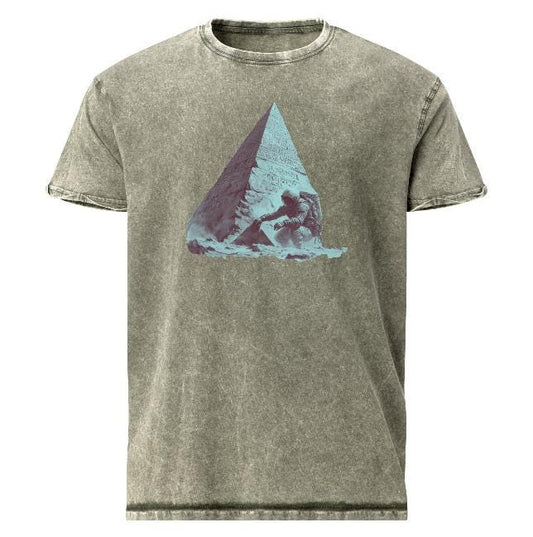 Astronaut Pyramid Discovery T-Shirt | Sci - Fi Ancient Alien Tee | Space Explorer Graphic Shirt - IconVexa