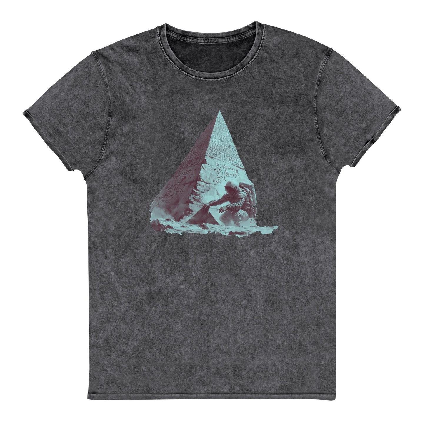 Astronaut Pyramid Discovery T-Shirt | Sci - Fi Ancient Alien Tee | Space Explorer Graphic Shirt - IconVexa
