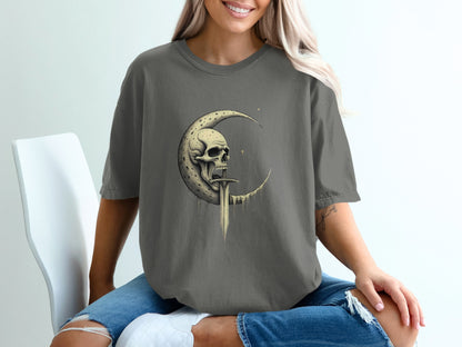 Moon Skull Graphic Oversized Tee product type
