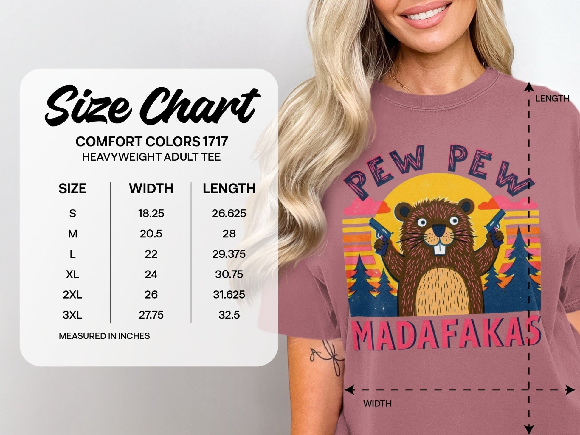 Beaver T-Shirt, Funny Animal Tee, Pew Pew Shirt, Offensive Shirt, Humor Tee, Graphic Tee, Novelty Shirt, Meme Shirt, Viral T-Shirt - IconVexa