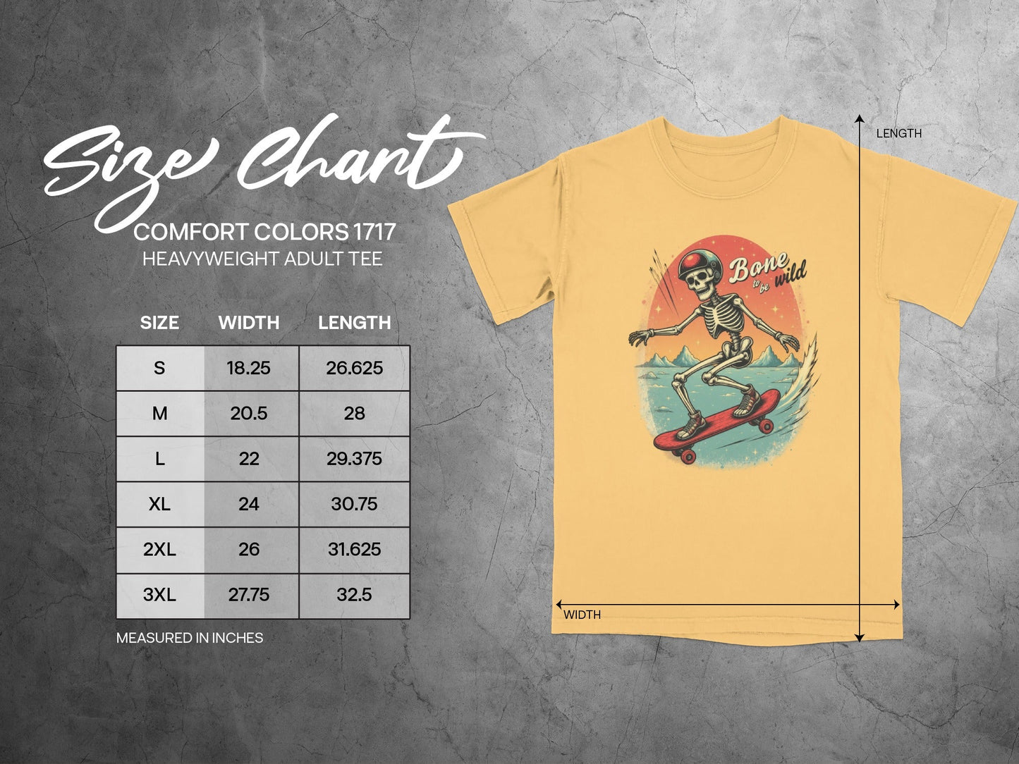 Bone To Be Wild Skeleton on Skateboard Graphic T-Shirt - IconVexa