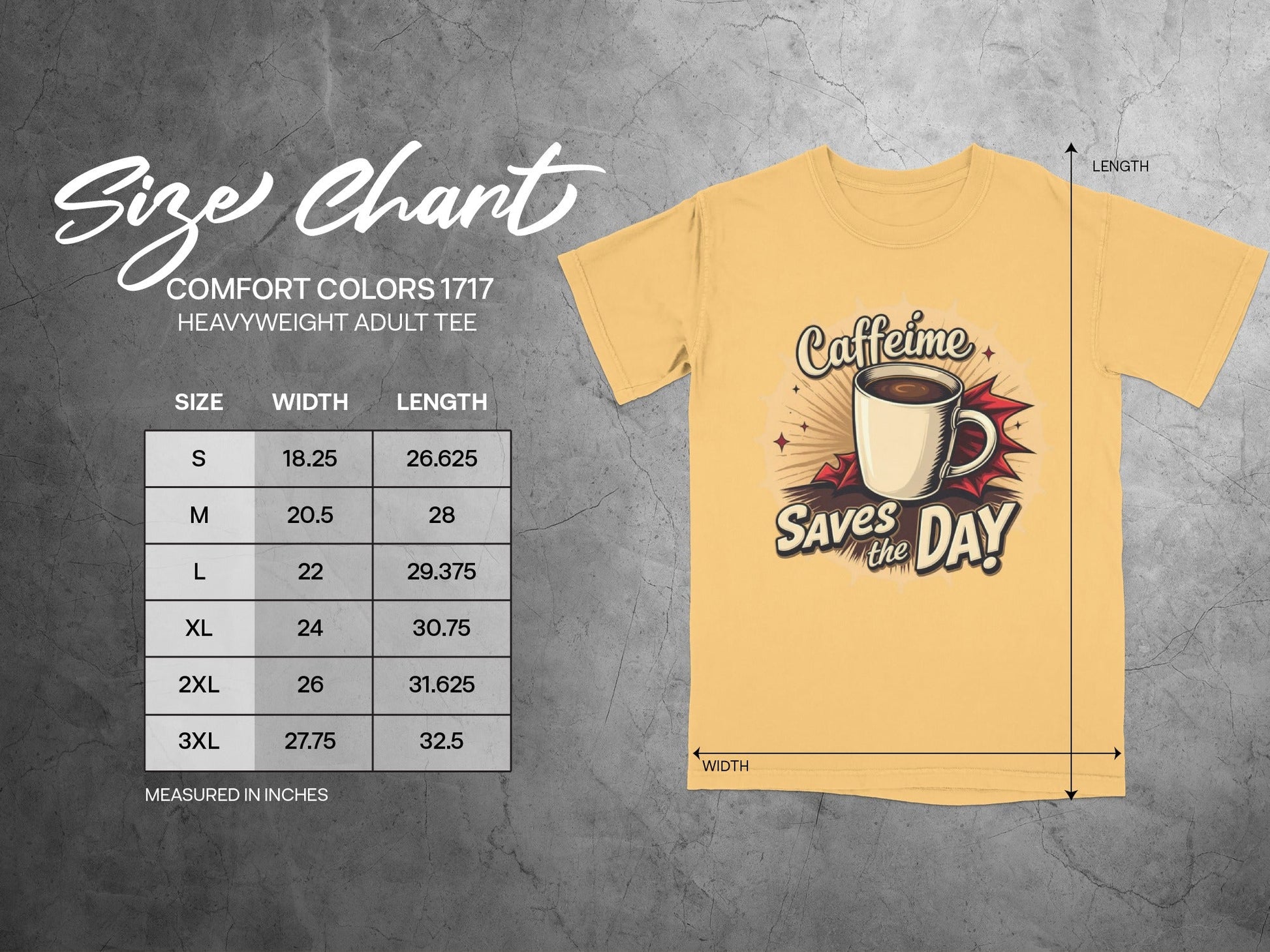 Caffeine Saves the Day Graphic Novel Style Light T-Shirt - IconVexa