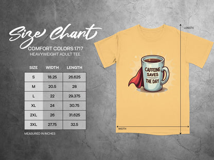 Caffeine Saves The Day With A Super Cup T-Shirt - IconVexa