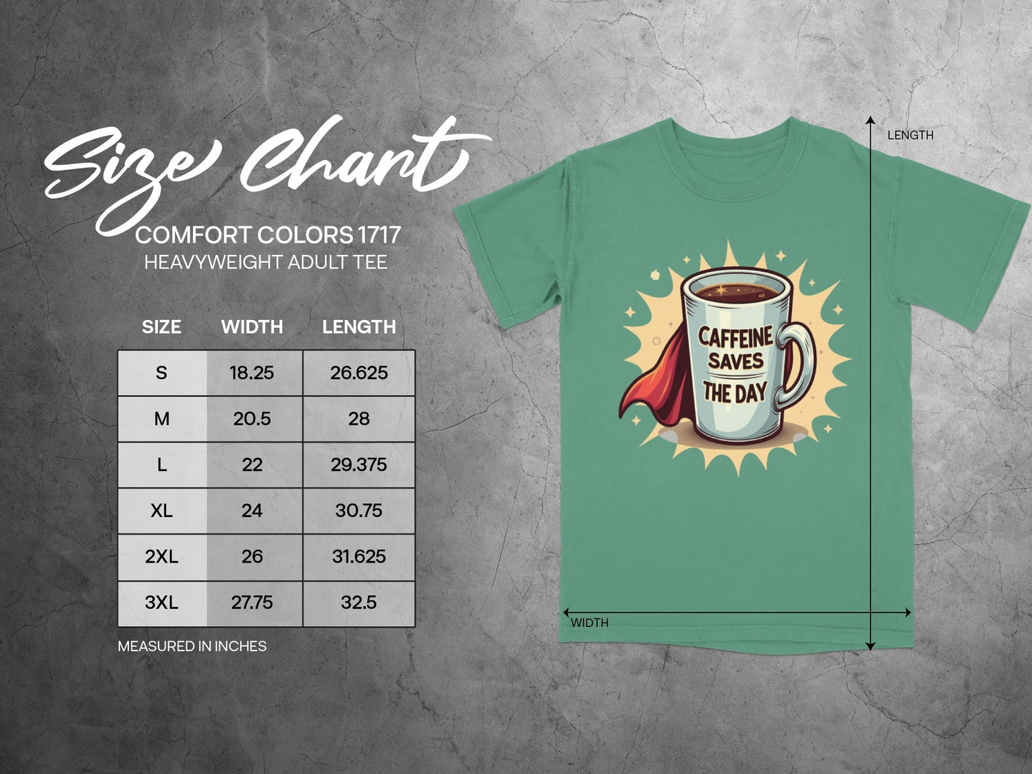 Caffeine Saves The Day With A Super Cup T-Shirt - IconVexa