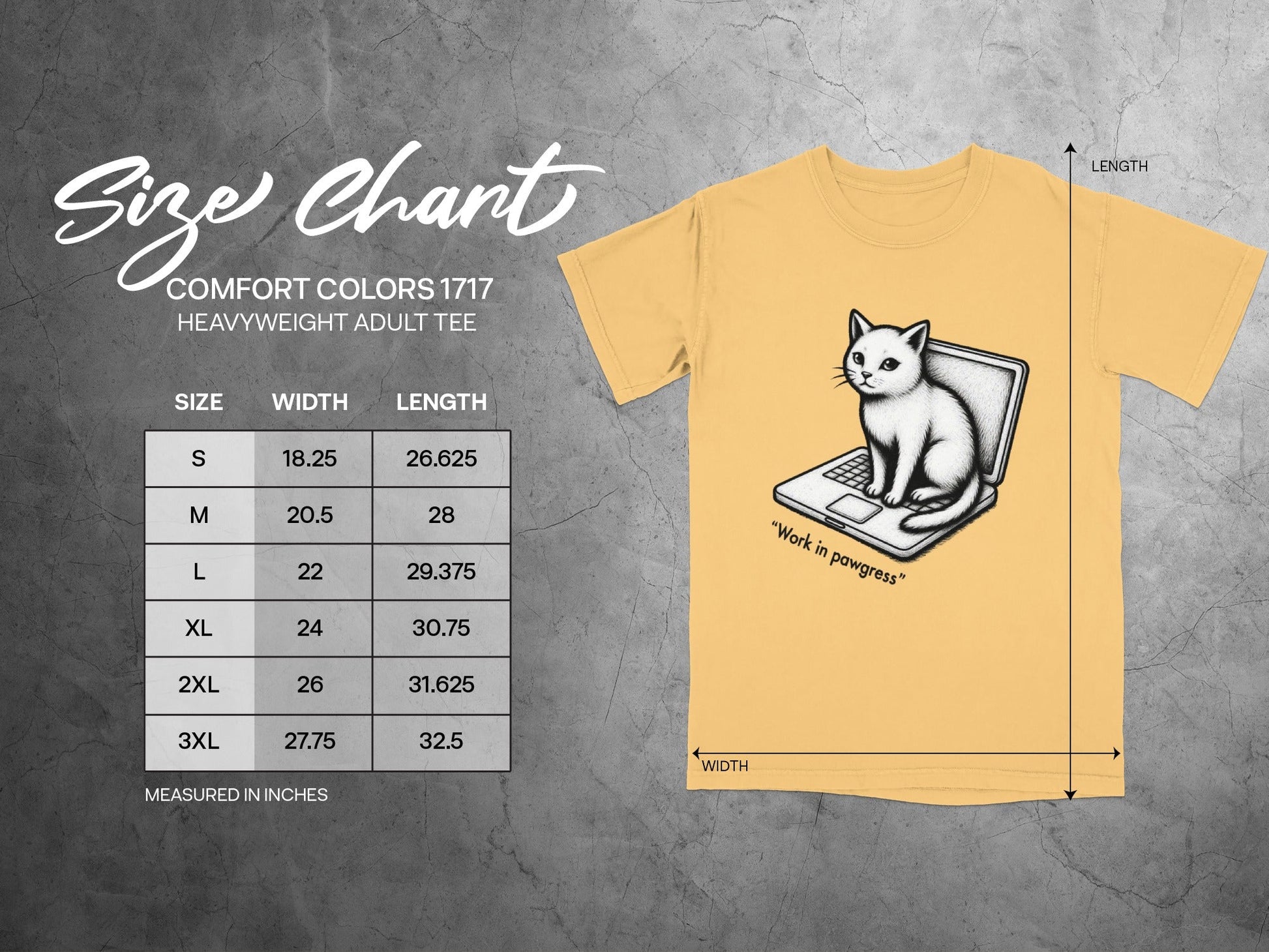 Cat on Laptop Work in Pawgress Graphic Design T-Shirt - IconVexa