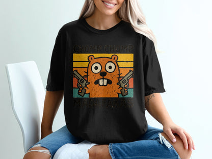 Chomp Chomp Madafakas T-Shirt, Funny Beaver Shirt, Animal Lover Gift, Retro Style Tee, Graphic Tee for Men and Women, Sarcastic T-Shirt - IconVexa