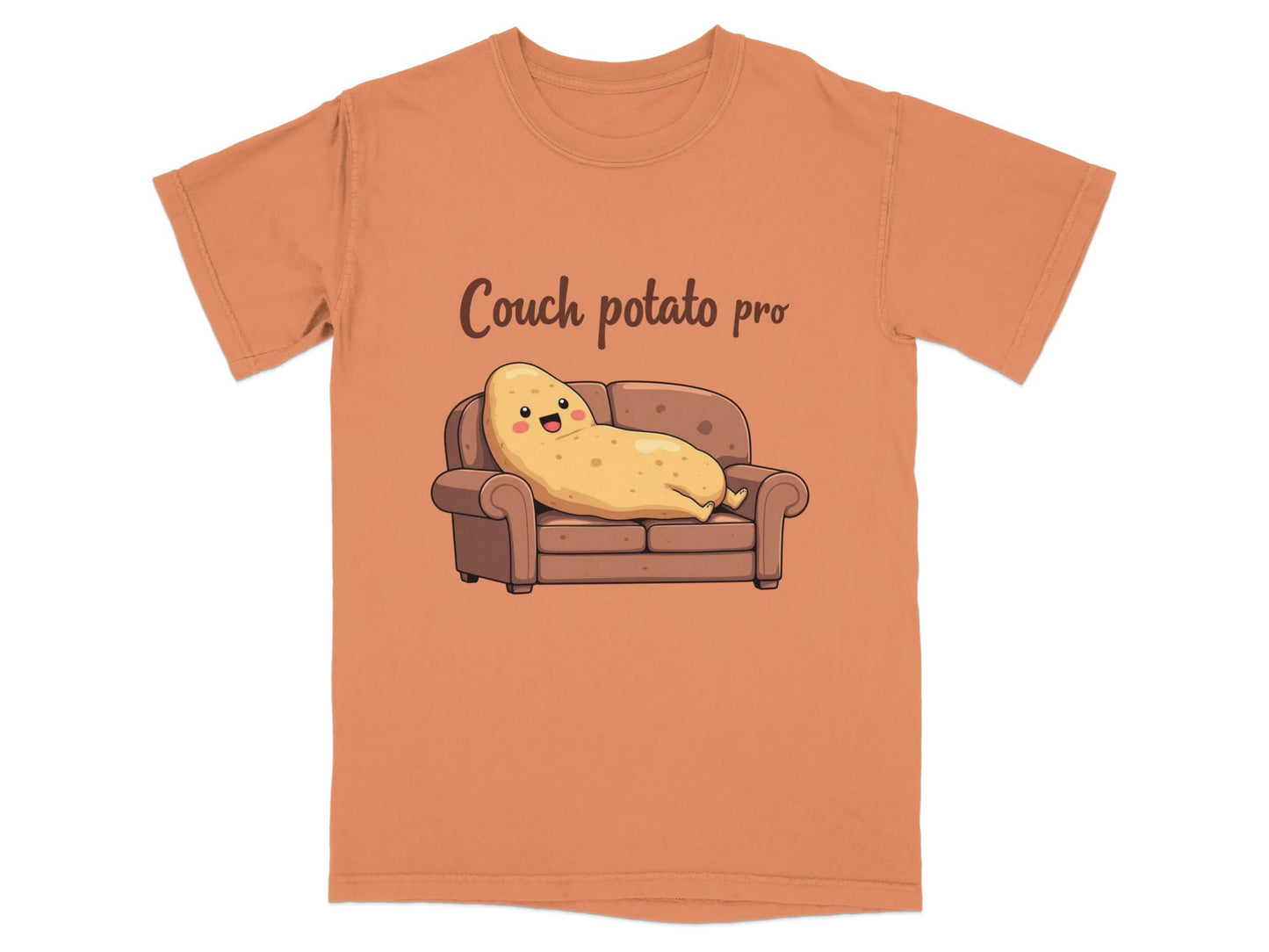 Couch Potato Pro Lazy Potato Funny Graphic Design T-Shirt - IconVexa