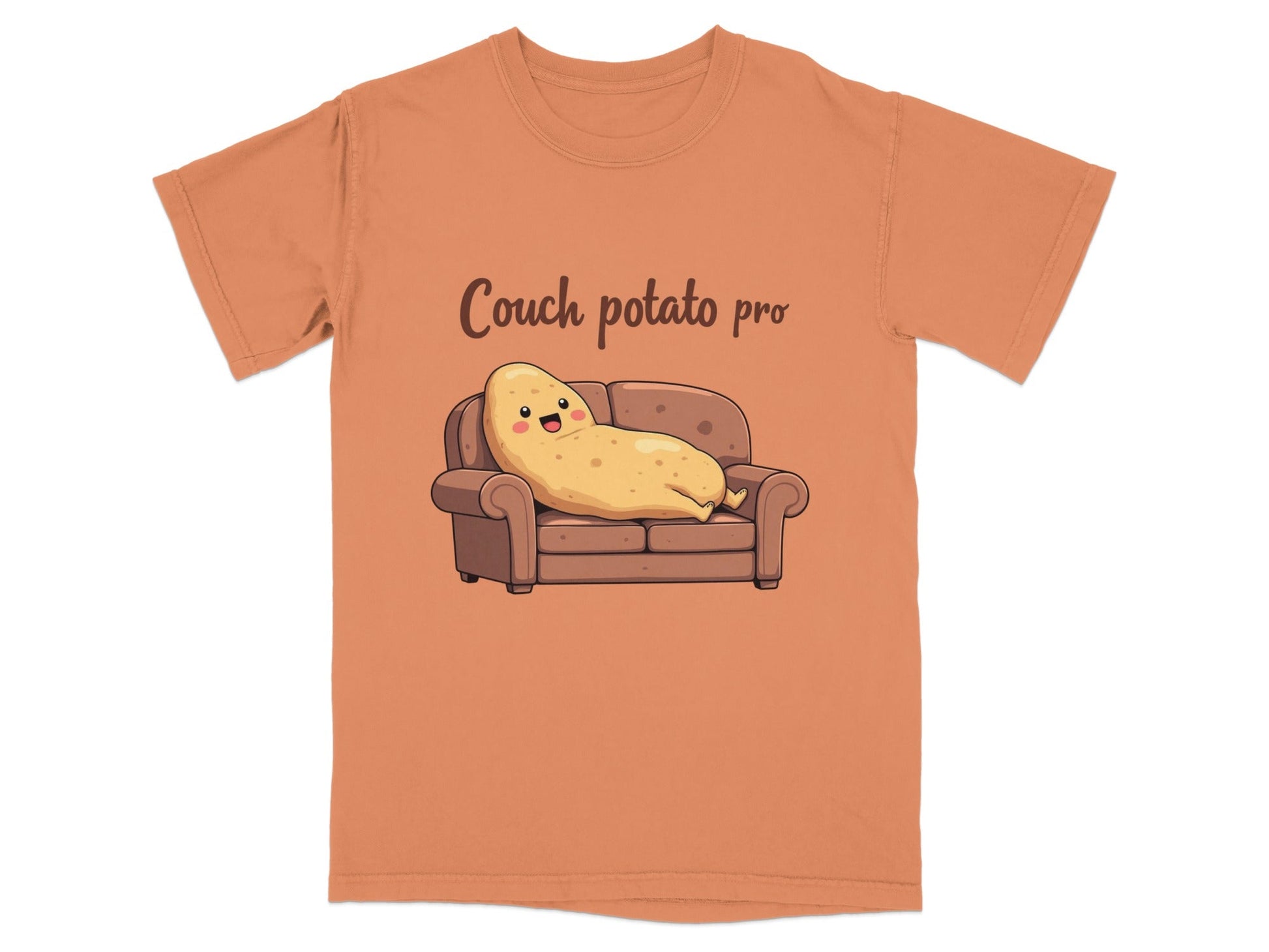 Couch Potato Pro Lazy Potato Funny Graphic Design T-Shirt - IconVexa