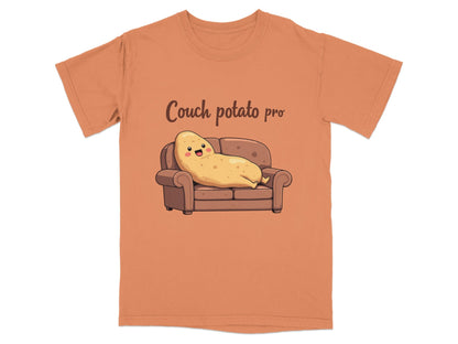 Couch Potato Pro Lazy Potato Funny Graphic Design T-Shirt - IconVexa