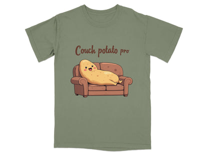 Couch Potato Pro Lazy Potato Funny Graphic Design T-Shirt - IconVexa