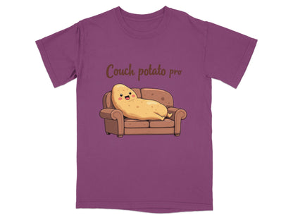Couch Potato Pro Lazy Potato Funny Graphic Design T-Shirt - IconVexa