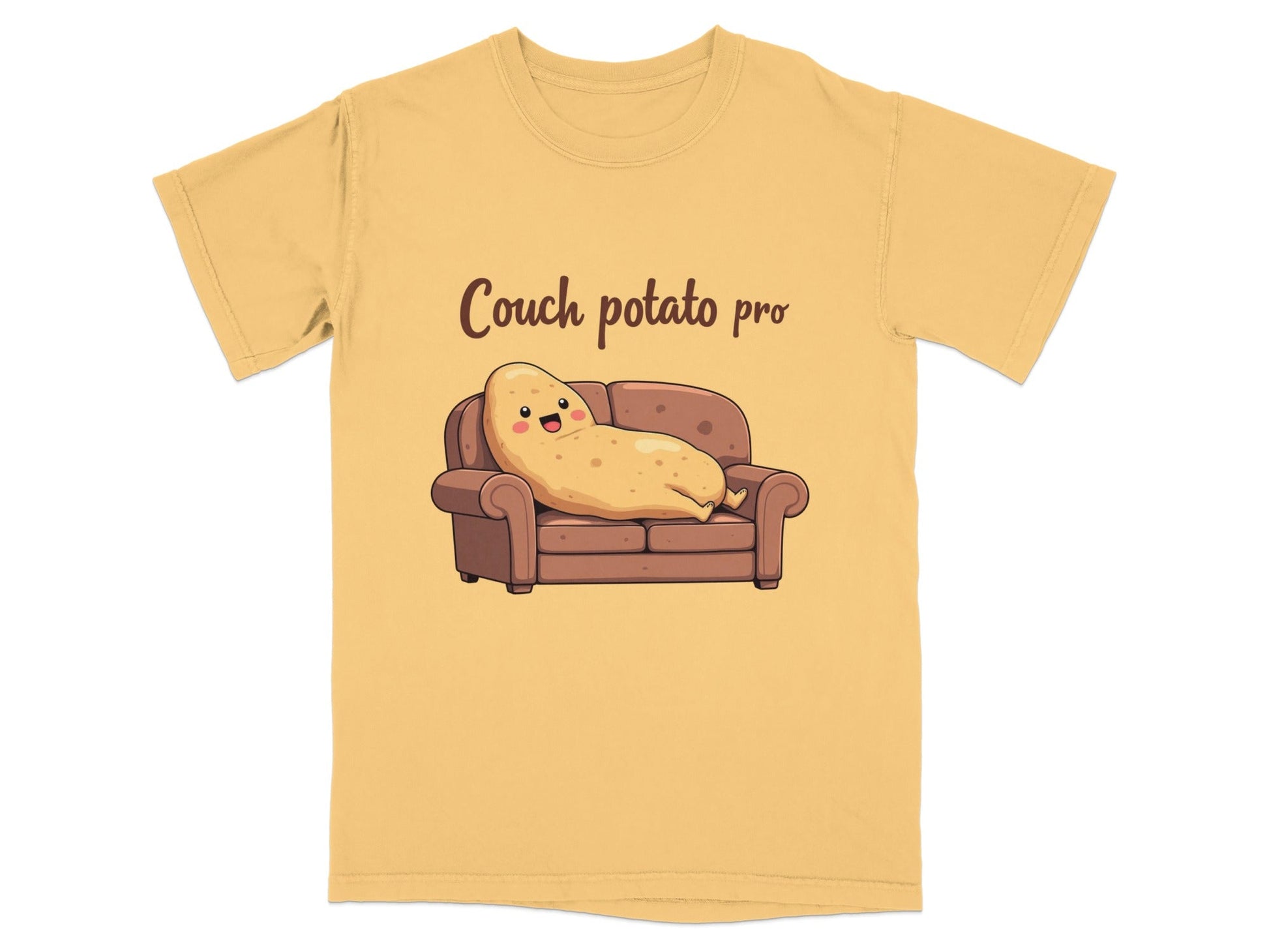 Couch Potato Pro Lazy Potato Funny Graphic Design T-Shirt - IconVexa