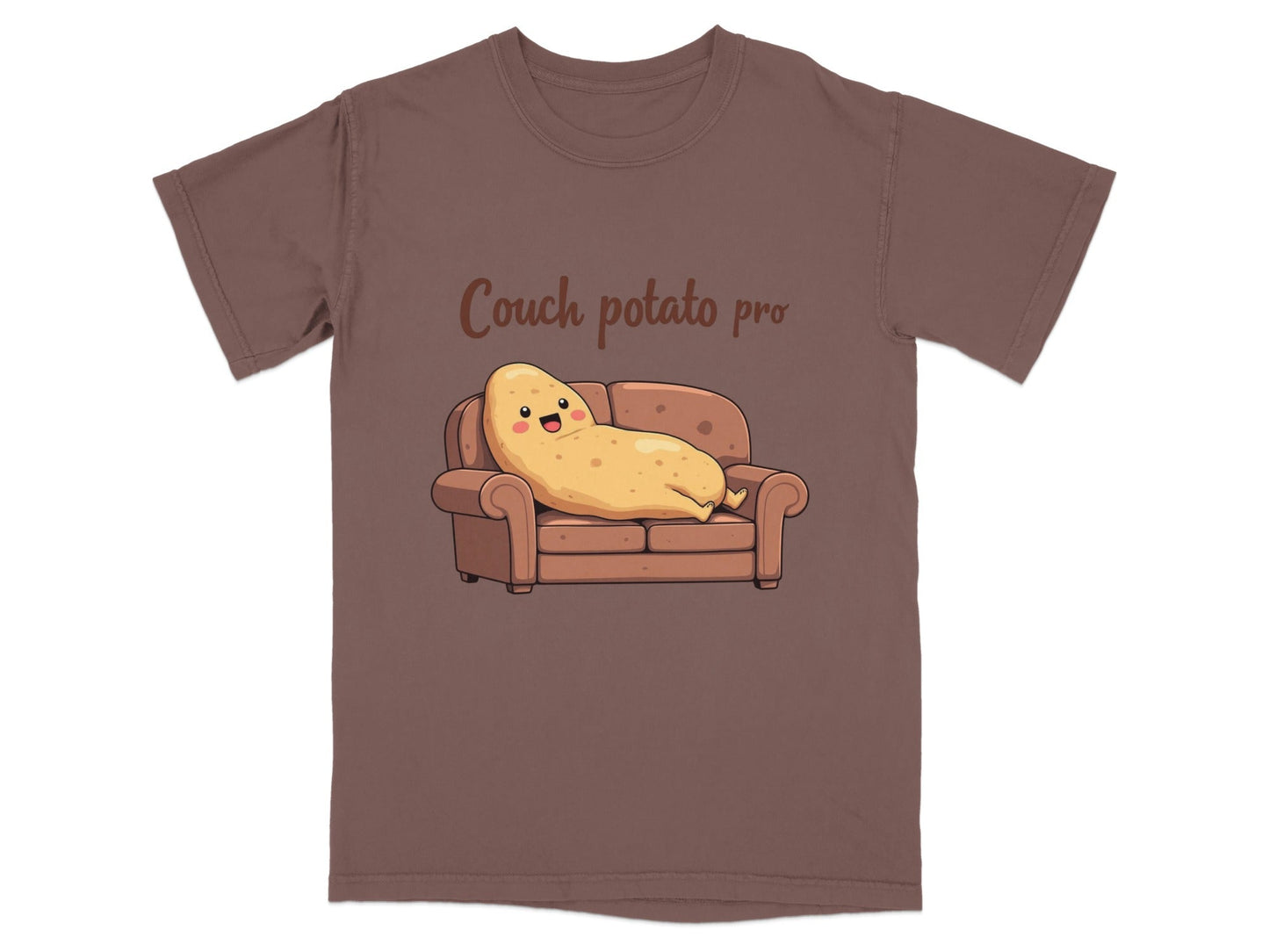 Couch Potato Pro Lazy Potato Funny Graphic Design T-Shirt - IconVexa