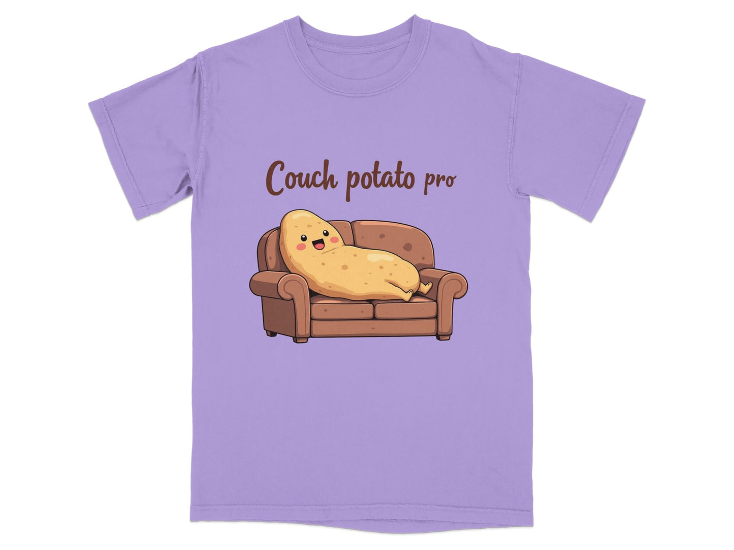 Couch Potato Pro Lazy Potato Funny Graphic Design T-Shirt - IconVexa