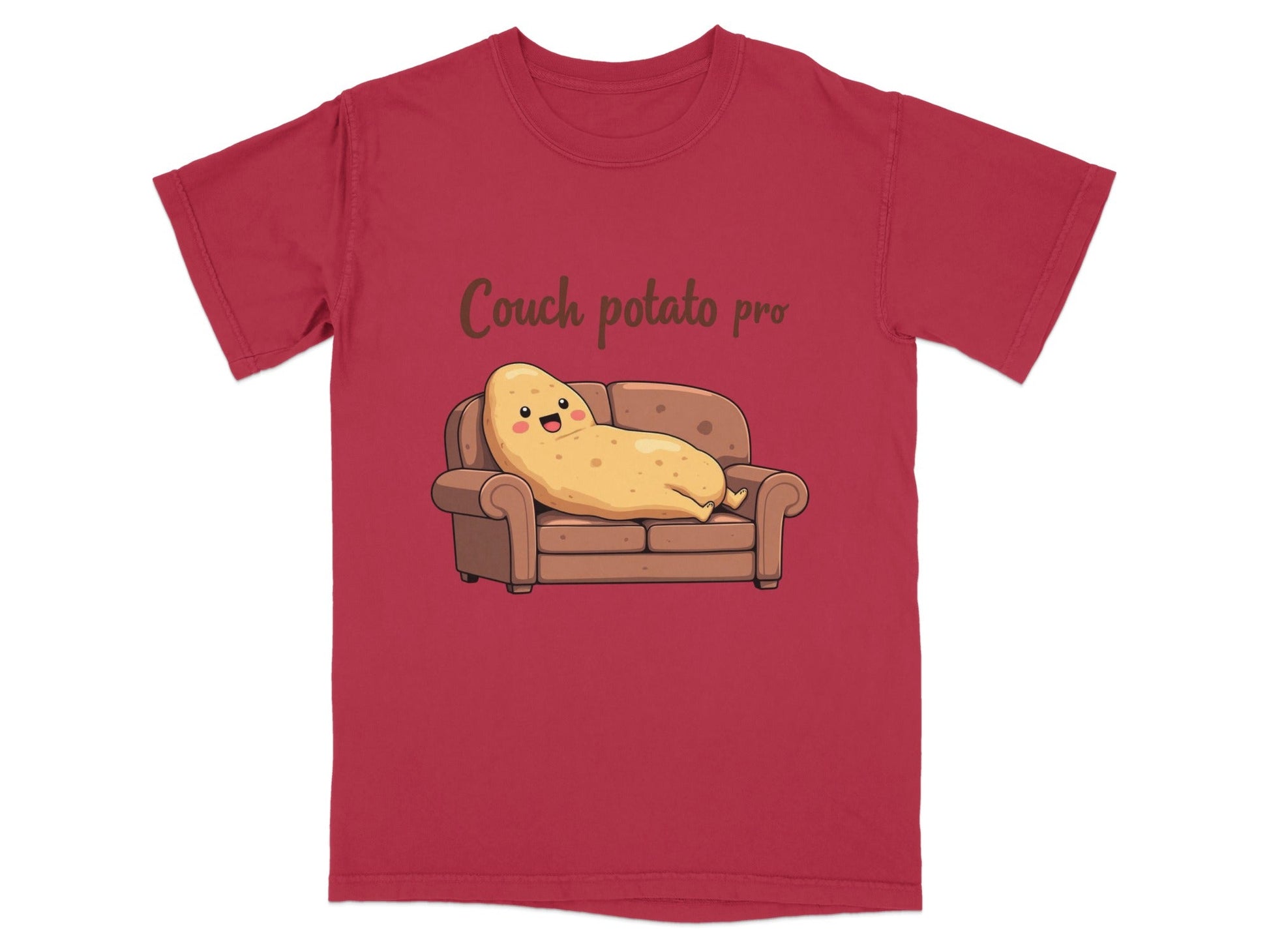 Couch Potato Pro Lazy Potato Funny Graphic Design T-Shirt - IconVexa