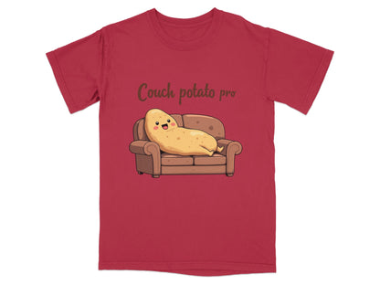 Couch Potato Pro Lazy Potato Funny Graphic Design T-Shirt - IconVexa