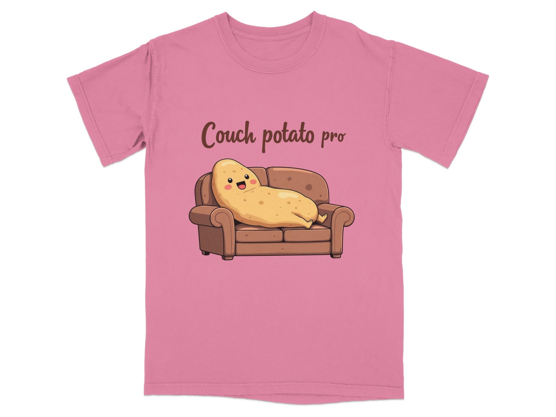 Couch Potato Pro Lazy Potato Funny Graphic Design T-Shirt - IconVexa