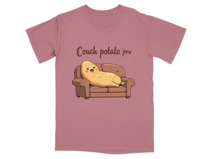 Couch Potato Pro Lazy Potato Funny Graphic Design T-Shirt - IconVexa