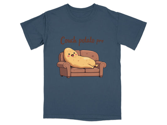 Couch Potato Pro Lazy Potato Funny Graphic Design T-Shirt - IconVexa