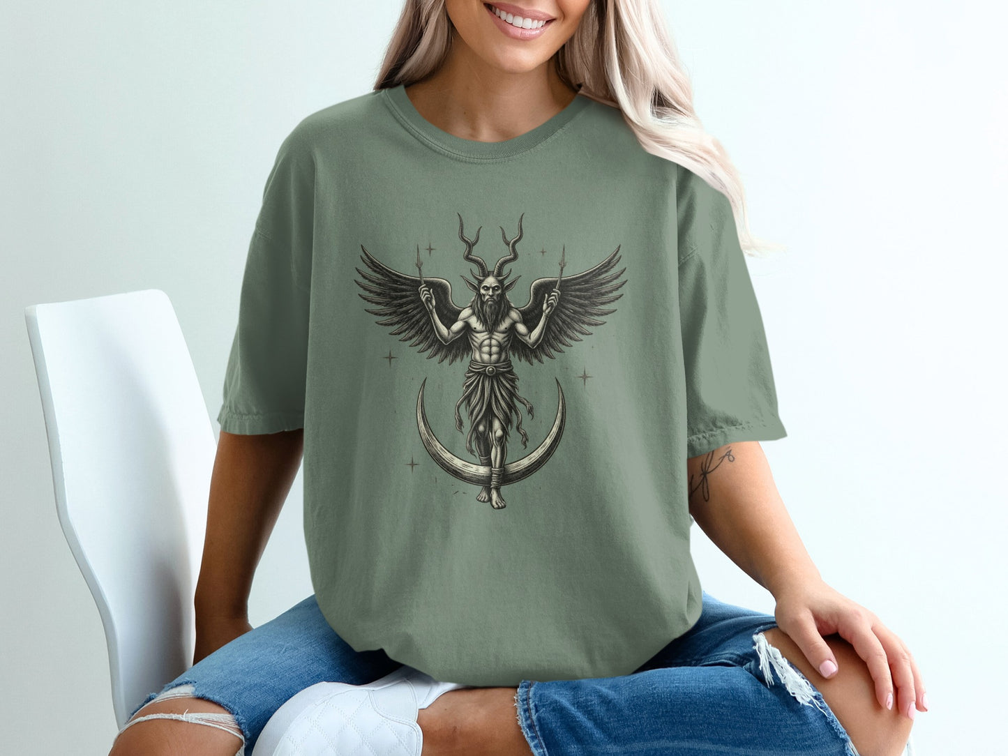 Mythical Winged Deer Printed T-Shirt product
