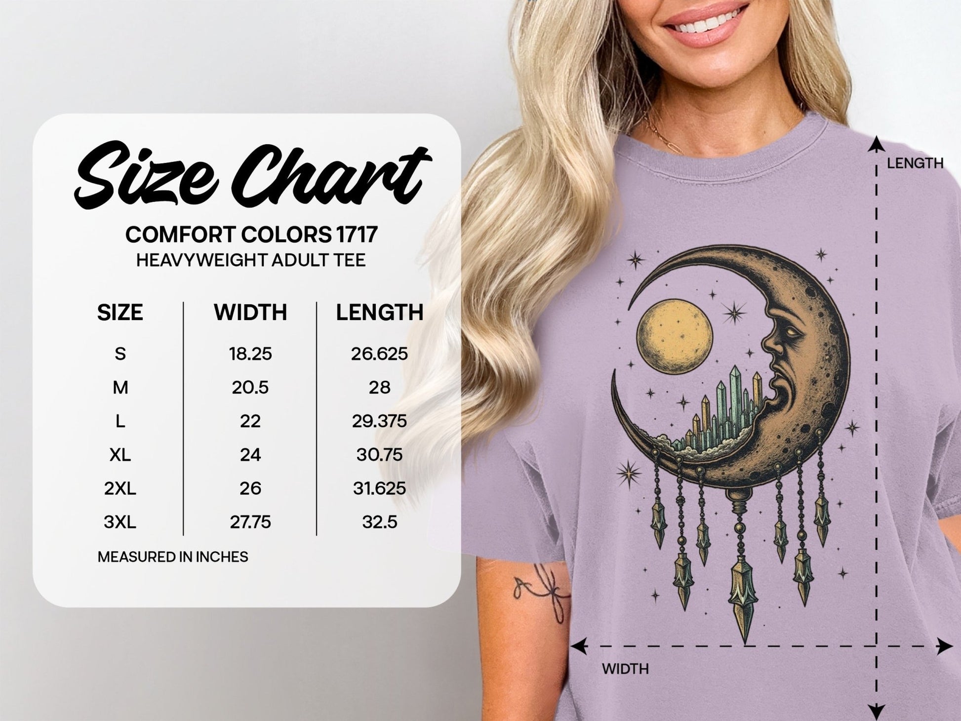Dreamy Celestial Design of Moon Dreamcatcher Graphic T-Shirt - IconVexa