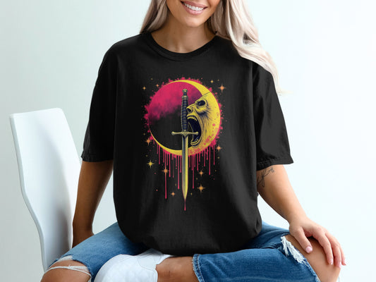Sun and Moon with Sword Graphic T-Shirt product