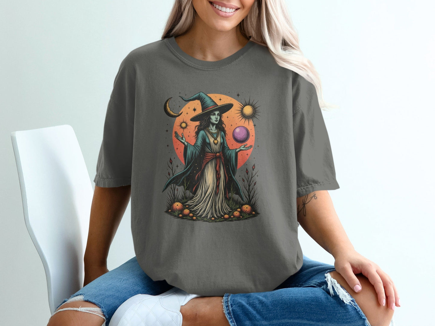 Enchanting Witch Mystical Powers Graphic Fashion T-Shirt - IconVexa