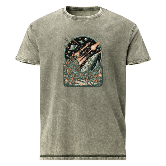 Epic Space Battle Tee | Retro Sci - Fi Explosion Shirt | Cosmic Art Astronaut T-Shirt - IconVexa