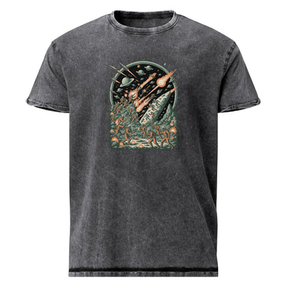 Epic Space Battle Tee | Retro Sci - Fi Explosion Shirt | Cosmic Art Astronaut T-Shirt - IconVexa