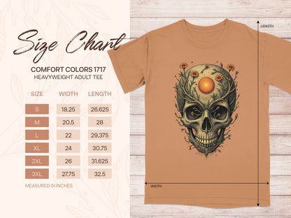 Skull with Floral Design Adult Tee product