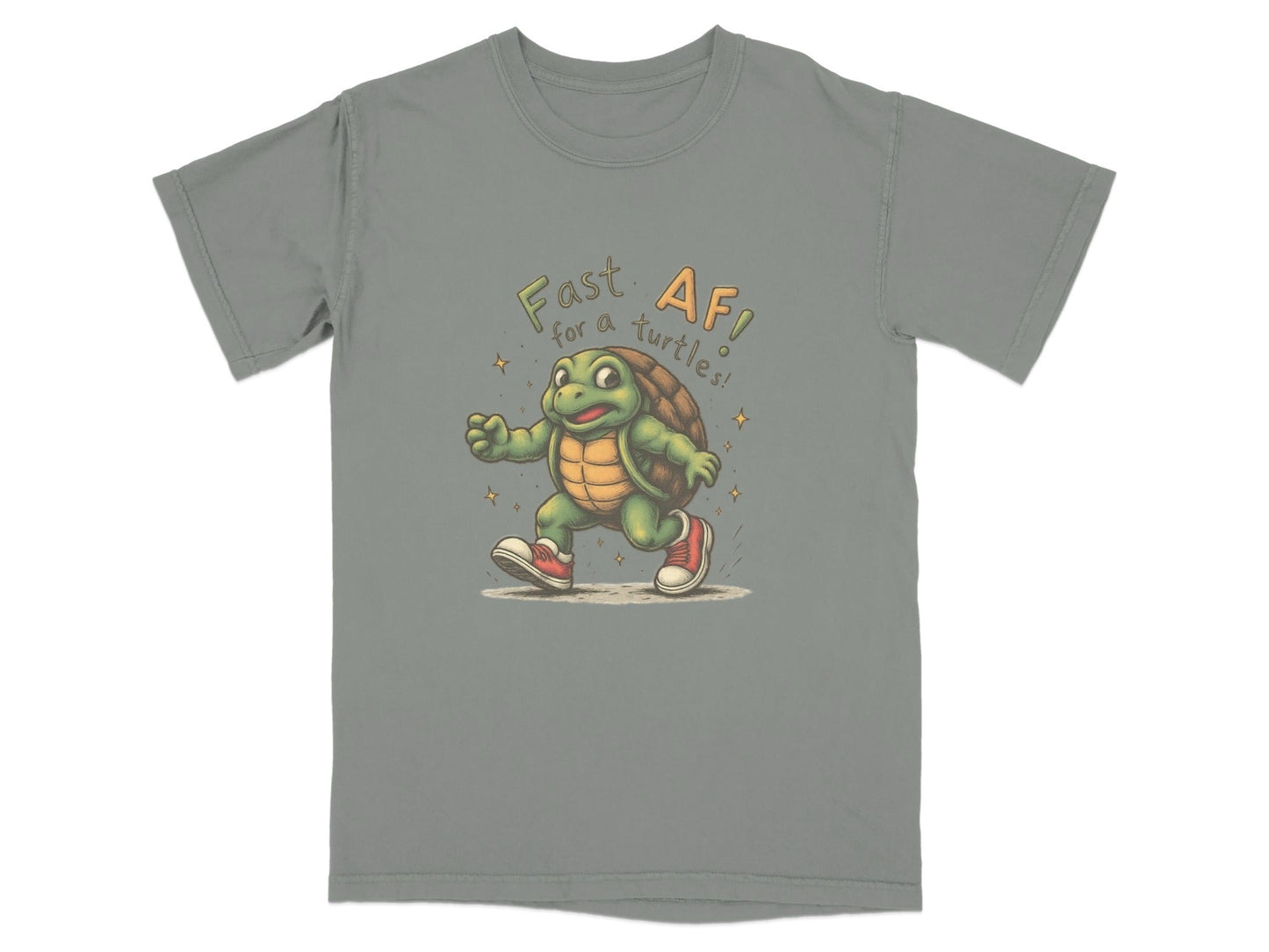 Fast AF for a Turtles Graphic Novelty Design Premium T-Shirt - IconVexa